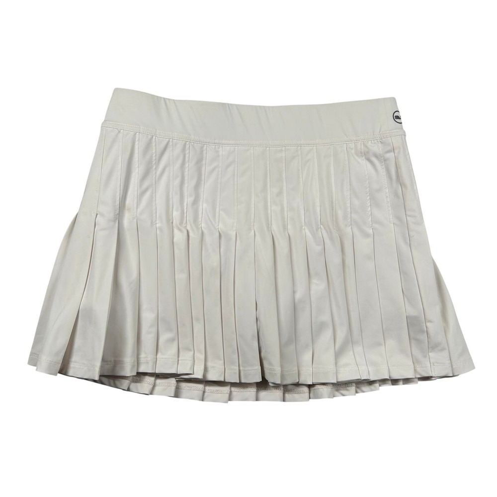 Vineyard Vines Skirt Womens M Performance White Pleated Tennis Pickleball Skort